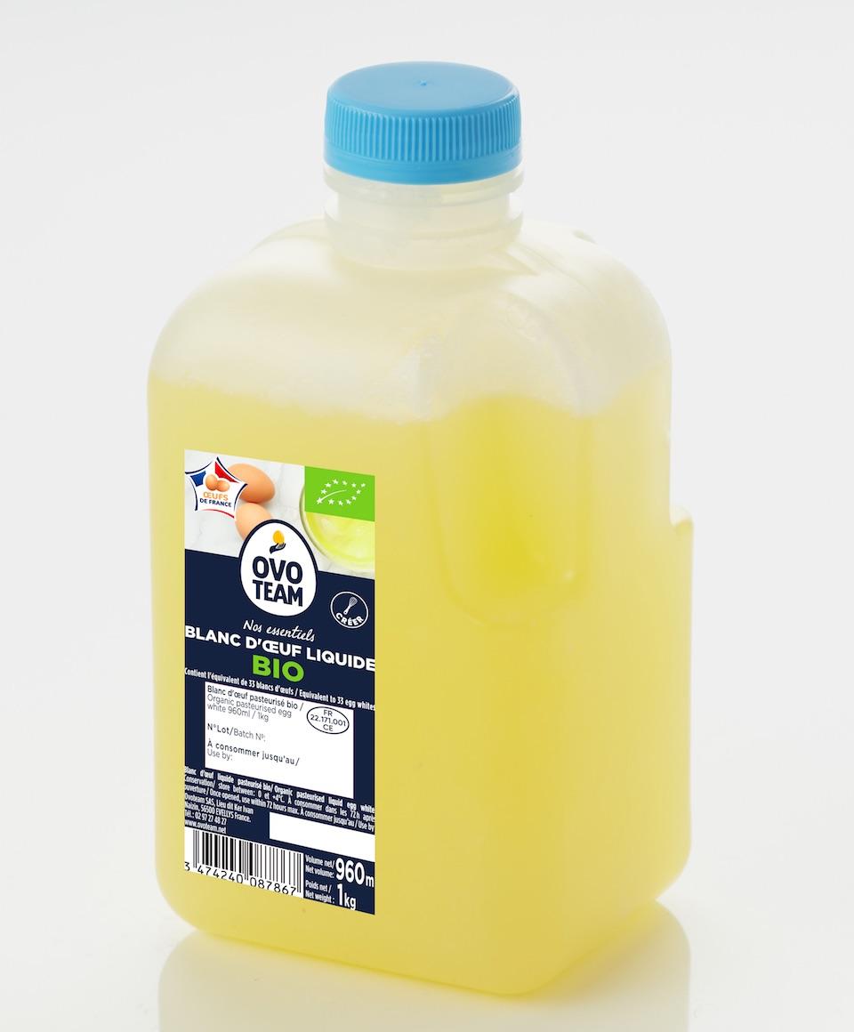 Blanc d'œuf liquide pasteurisé biologique - Ovipac Bio - 1 kg